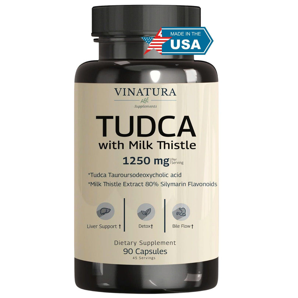VINATURA Tudca Milk Thistle 1250mg 90 capsules hero image