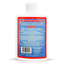Side view of Vince Gum Mouth Powder packaging