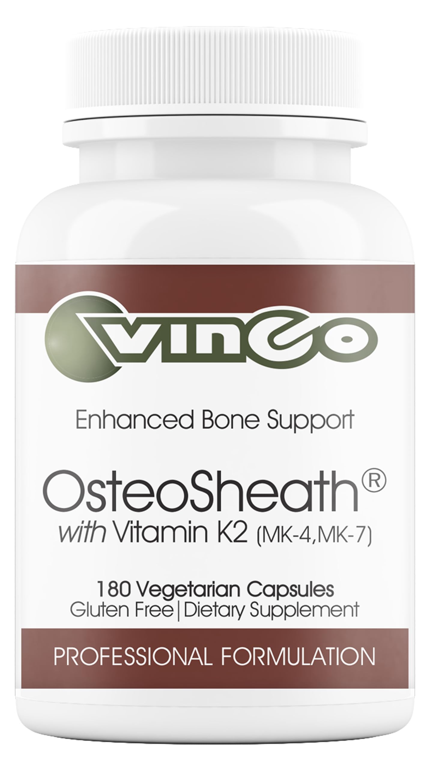Vinco OsteoSheath4 180 capsules bottle on white background