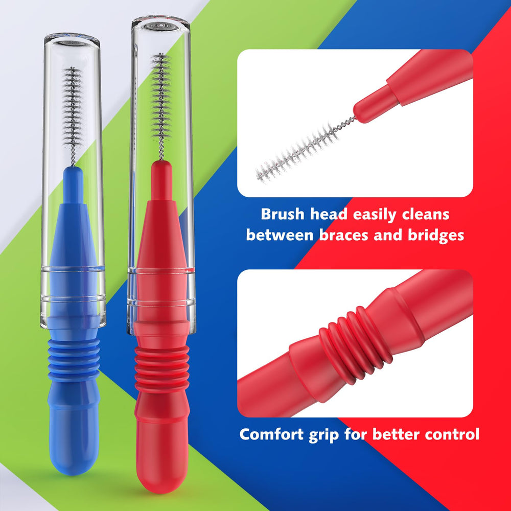 88-count VINSULLA braces cleaning kit with two head sizes
