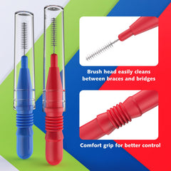 88-count VINSULLA braces cleaning kit with two head sizes