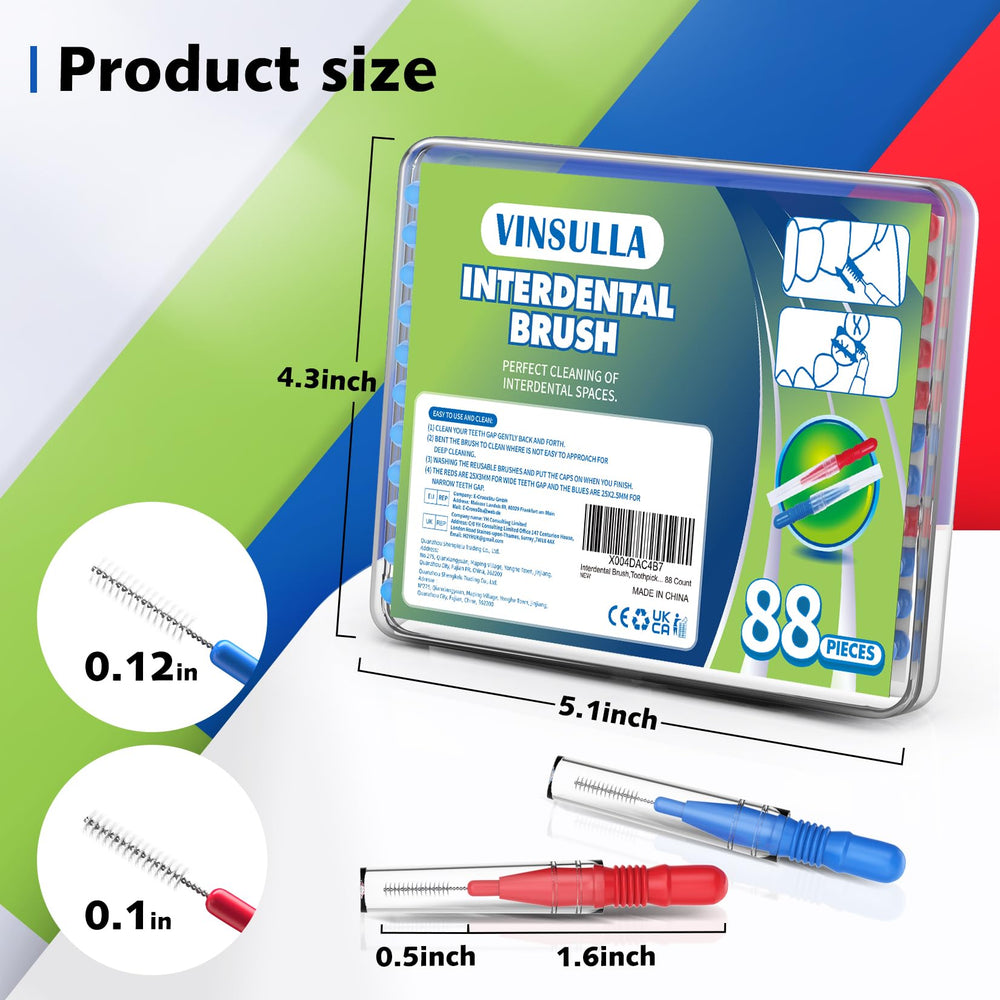 Compact packaging image of VINSULLA interdental brushes