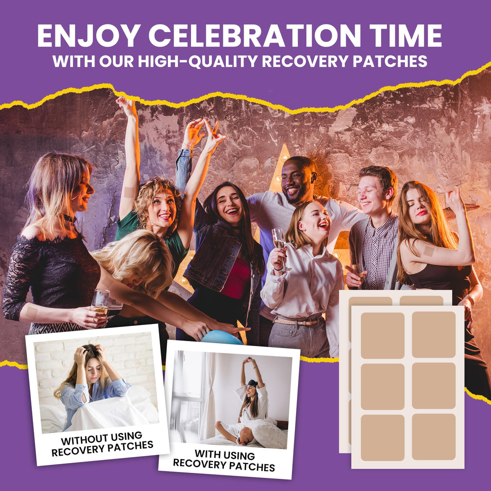 VIORY Recovery Patch peeling from backing shows easy night-time wear.