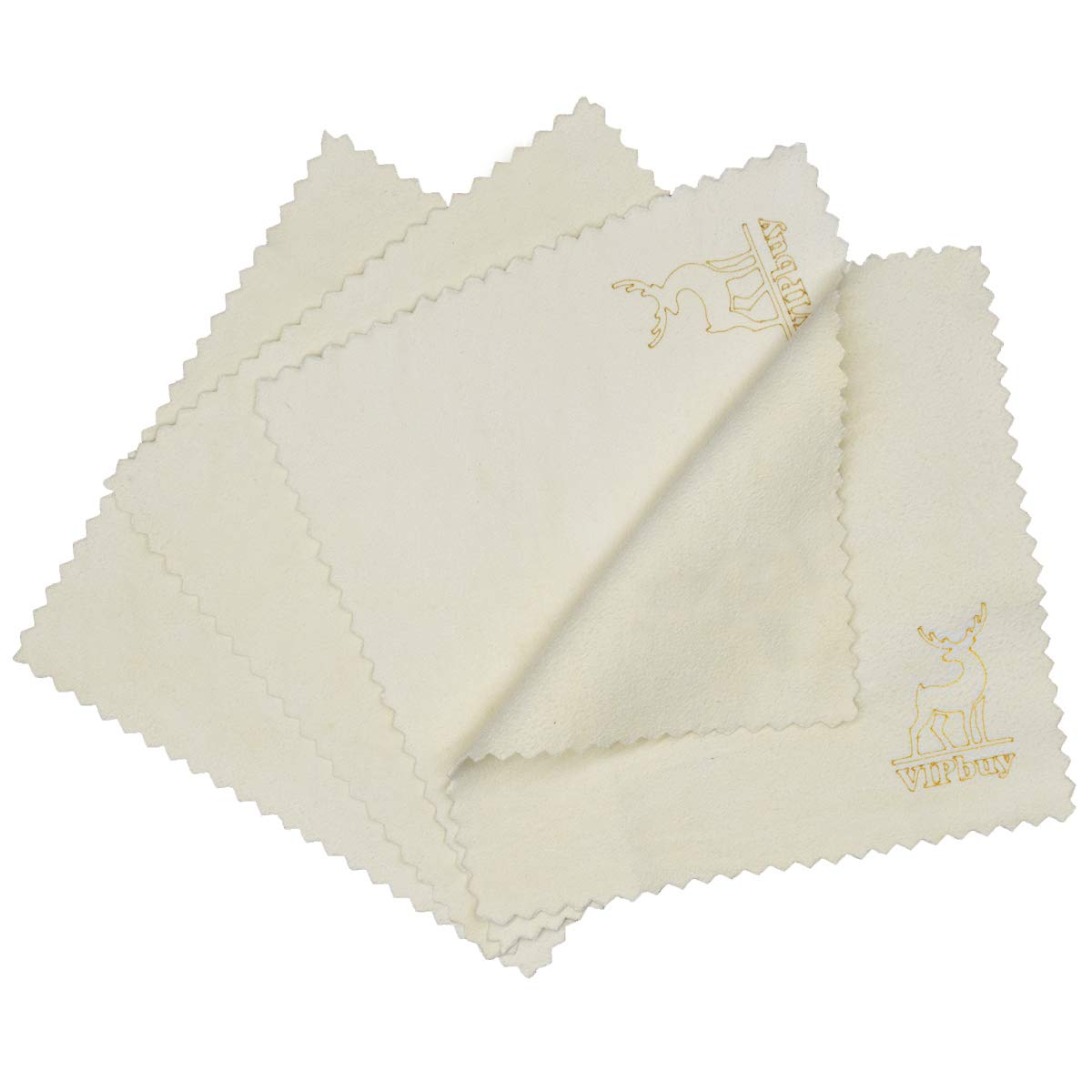 Packaging image showing 4 natural chamois cleaning cloths