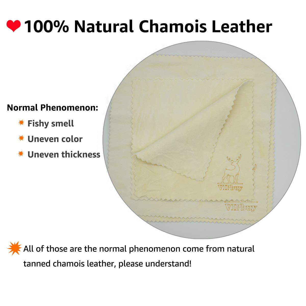 Set of four 6x6 chamois cloths shown together