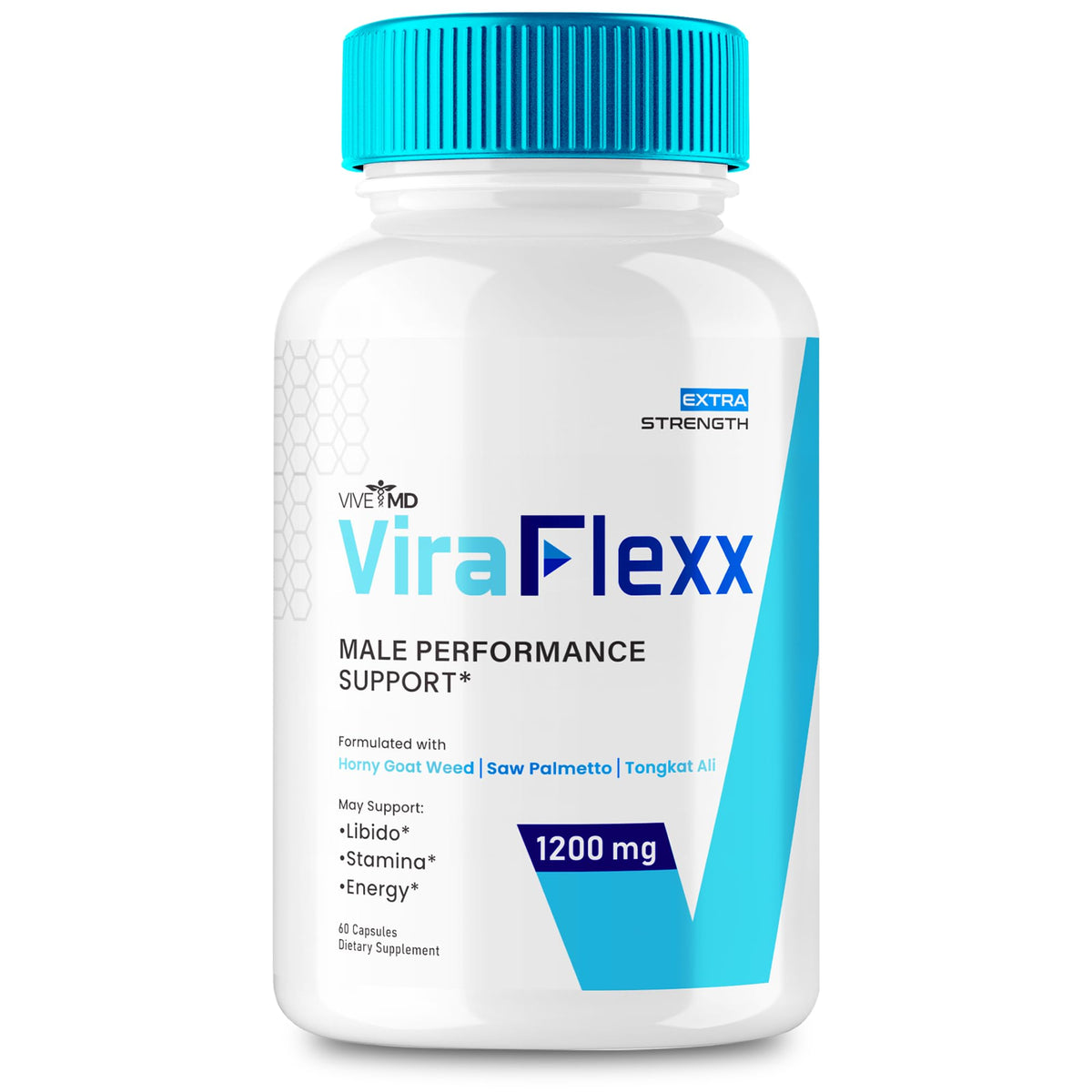 ViraFlexx bottle with masculine branding
