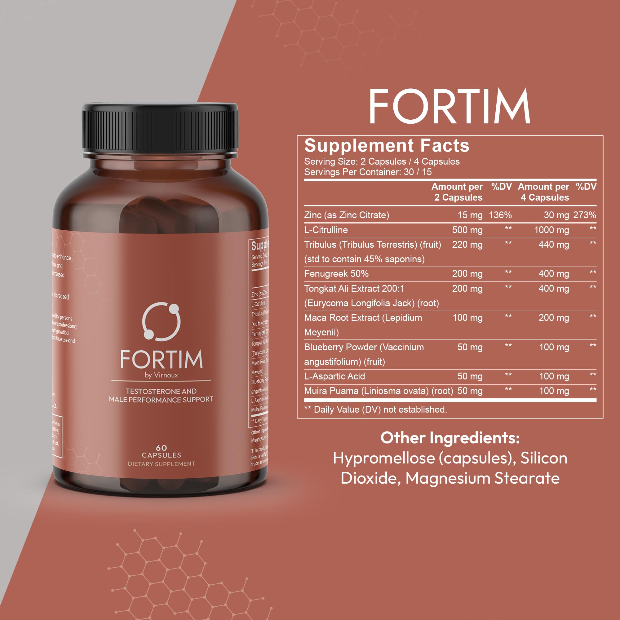VIRNOUX Fortim-bottle-pour captures easy daily intake for energy and mood.