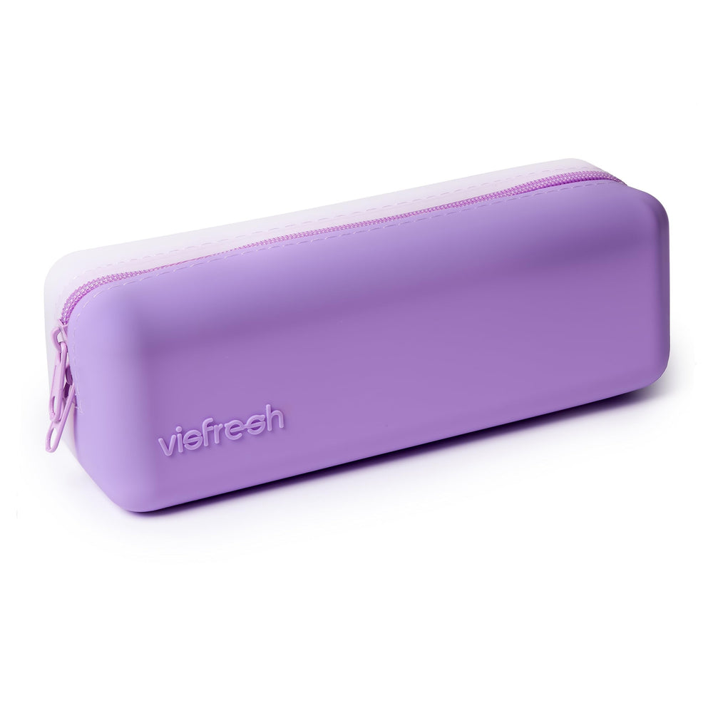 Visfresh disposable daily contact-lens case in purple front view