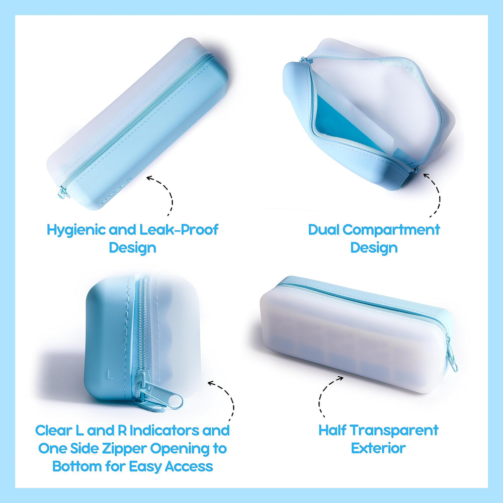 Close-up of premium blue silicone material