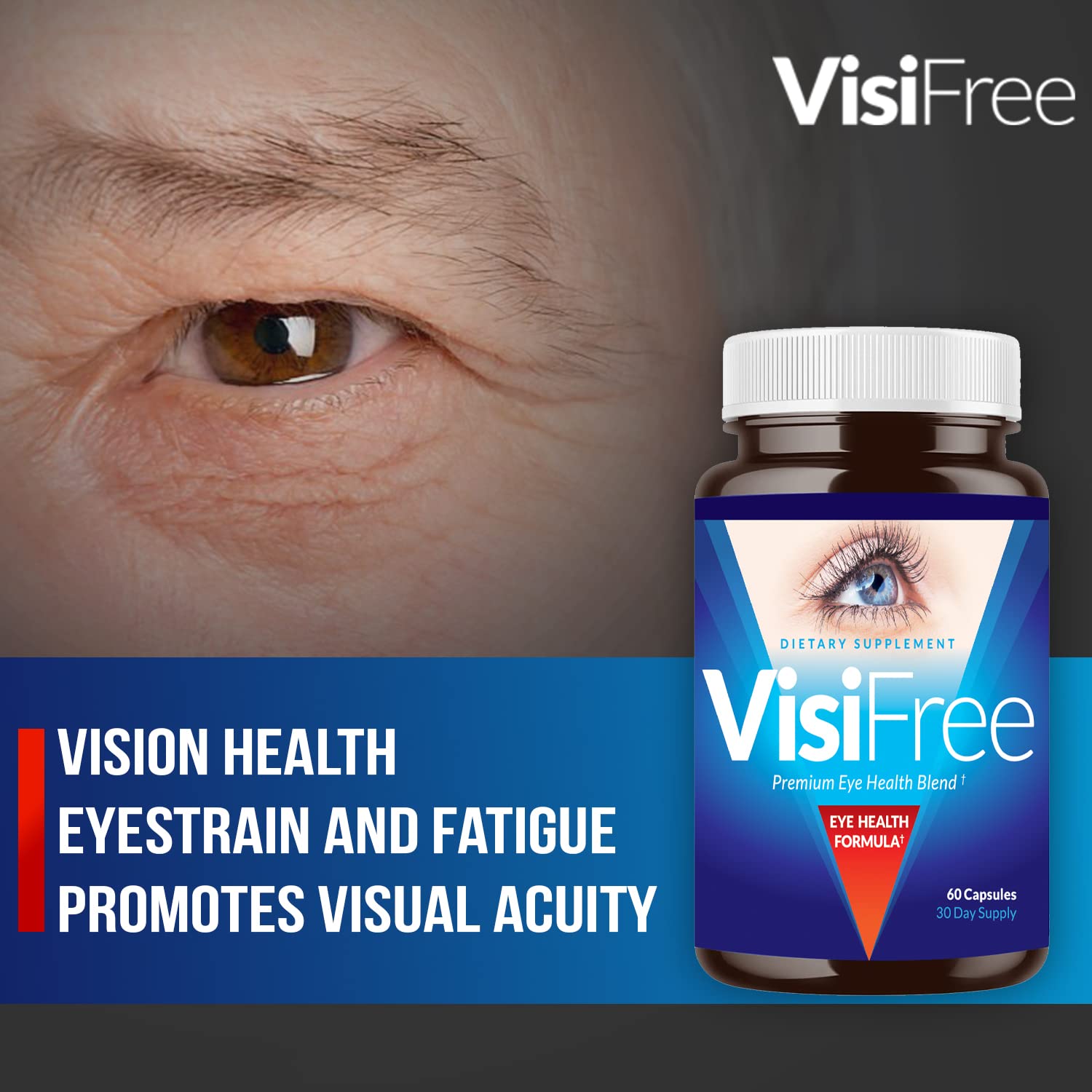Close-up of VisiFree eye capsules