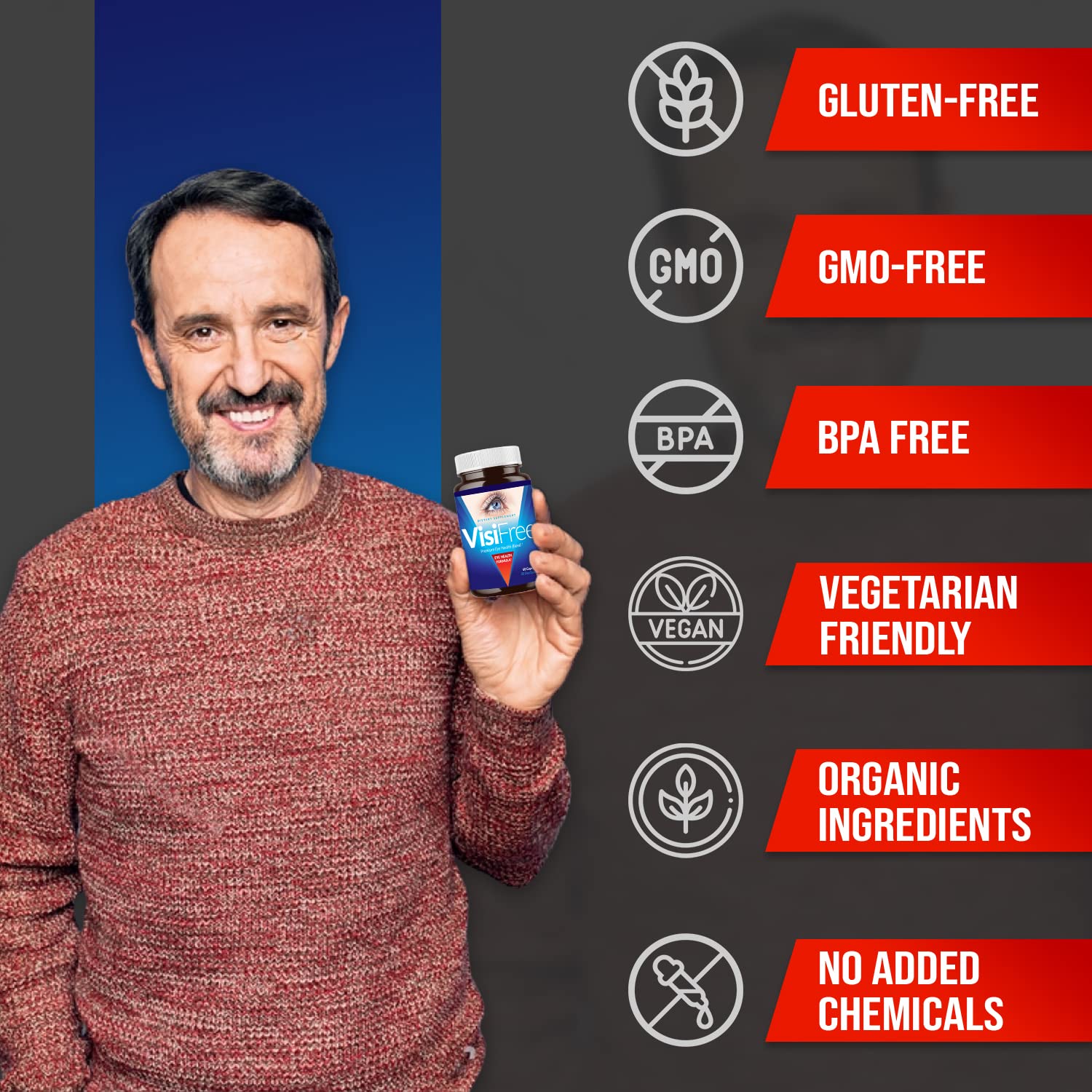 Spirulina and L-Carnitine ingredients in VisiFree