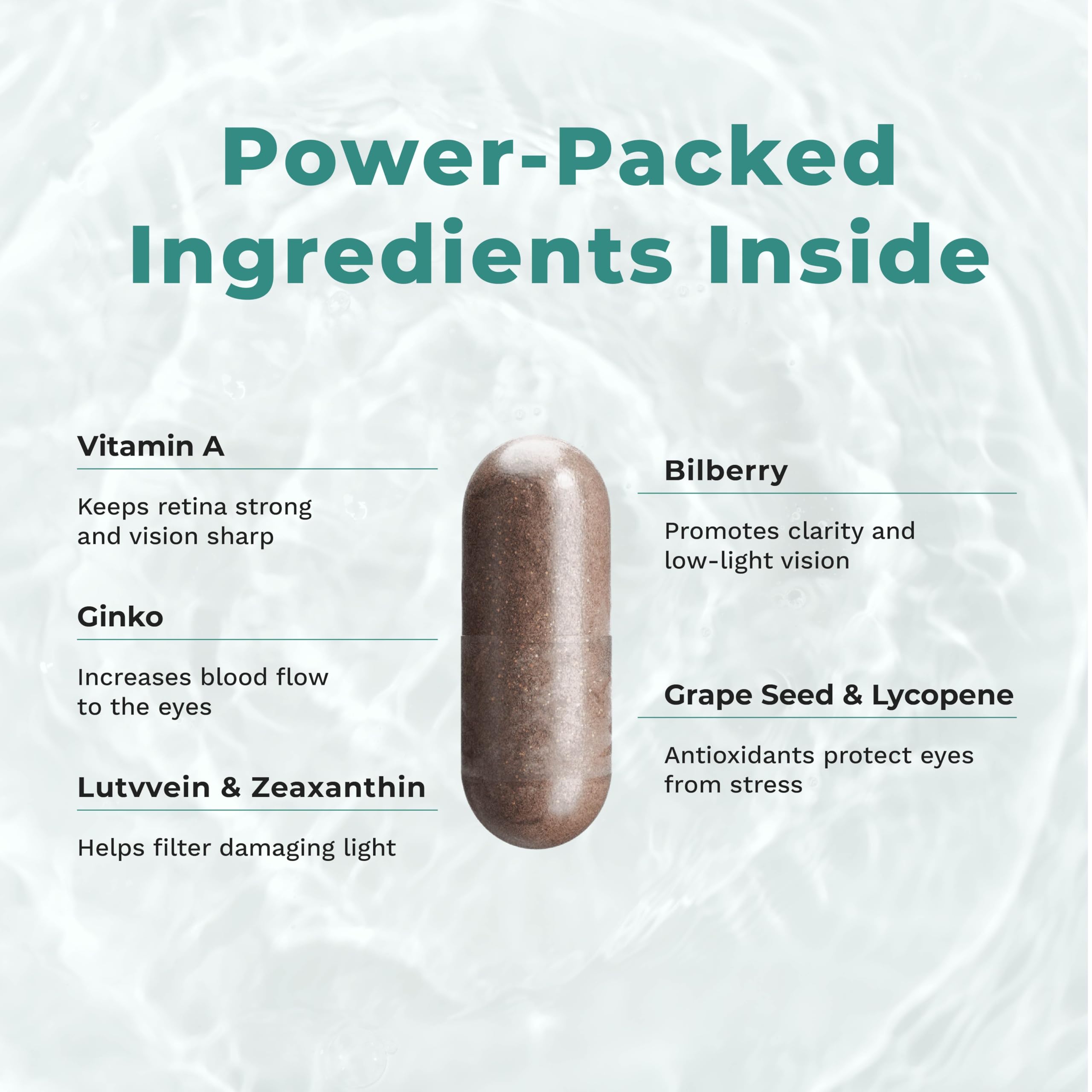 Carrot root and vitamin A components in Visibili-T