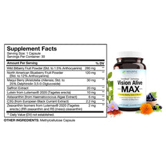 Vision Alive Max product label
