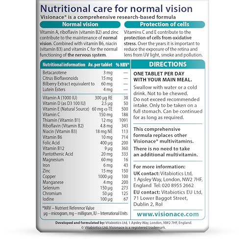 Close-up of Visionace Original bottle