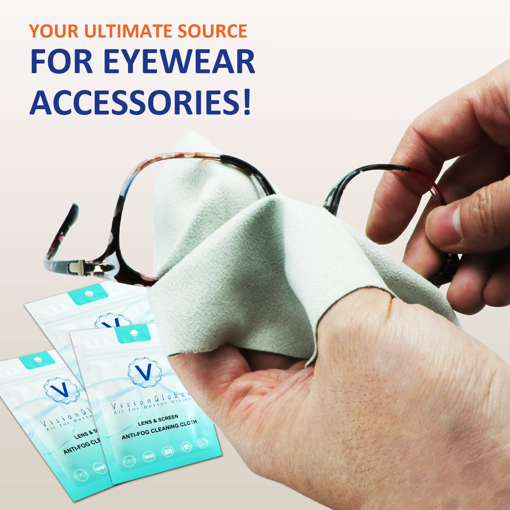 9-pack packaging of VisionGlobal anti-fog wipes