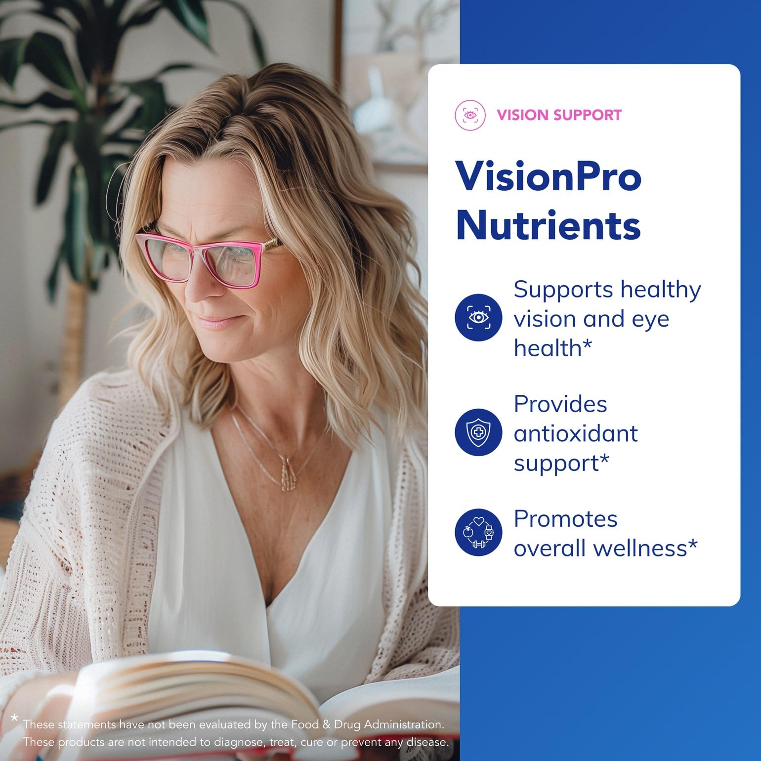 Close-up of VisionPro Nutrients capsules