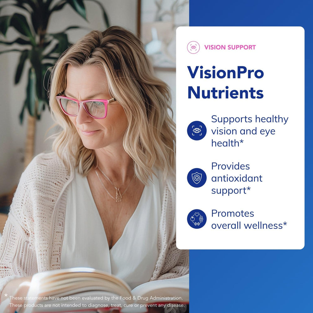 Close-up of VisionPro Nutrients capsules