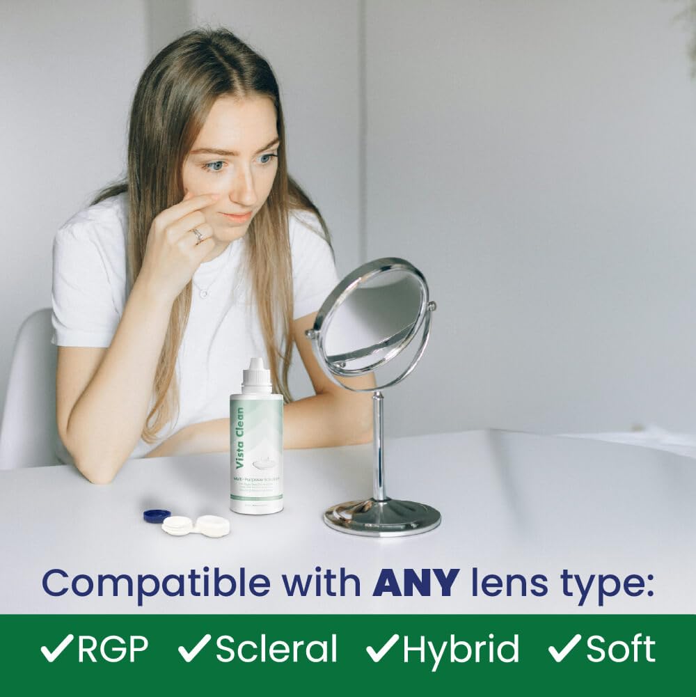 Cleans, rinses, stores, and conditions lenses