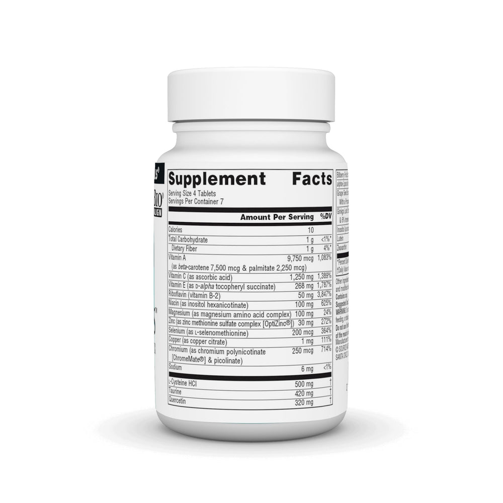 Close-up of Visual Eyes bottle featuring bilberry extract