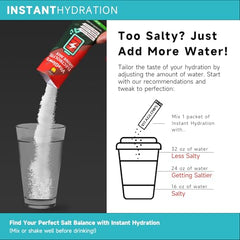 Nutrition facts for VitaGlows Watermelon Salt electrolyte powder