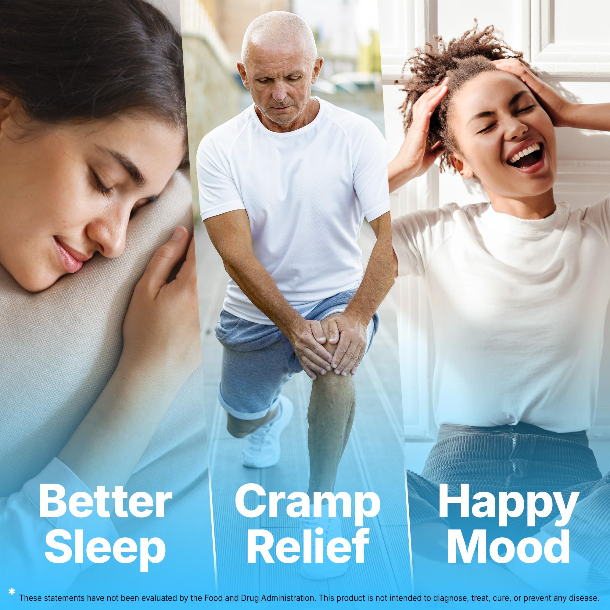 Purity and allergen-free badges indicating sugar-free and third-party tested