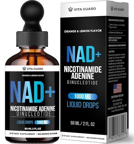 Vita Guard NAD+ 1000mg liquid drops bottle front view