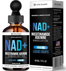 Vita Guard NAD+ 1000mg liquid drops bottle front view