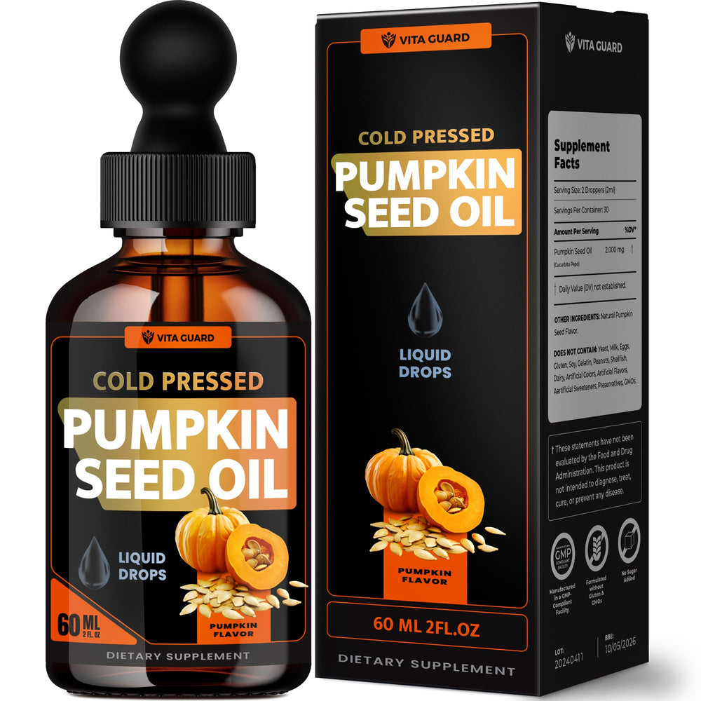 Vita Guard pumpkin seed oil drops hero image
