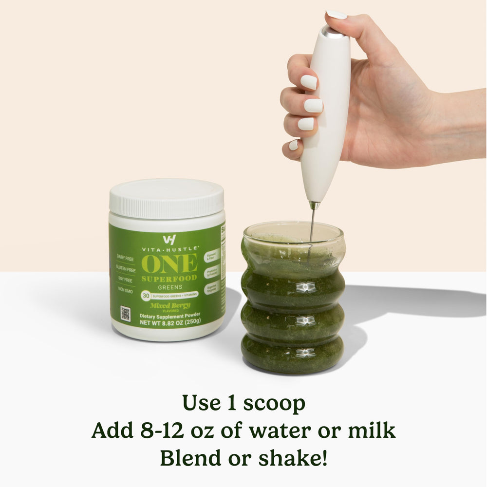 Probiotics and prebiotics illustration with greens