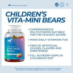 Fruit flavored Vita-Mini Bears gummies for kids