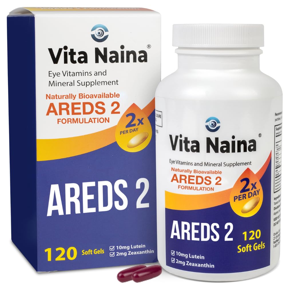 Vita Naina 120 SoftGels - AREDS2 Zeaxanthin 2mg packaging