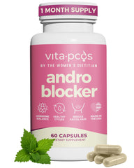VITA-PCOS AndroBlocker bottle with 60 capsules