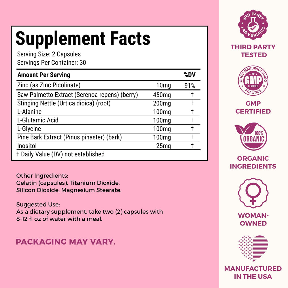 USA-made supplement packaging label