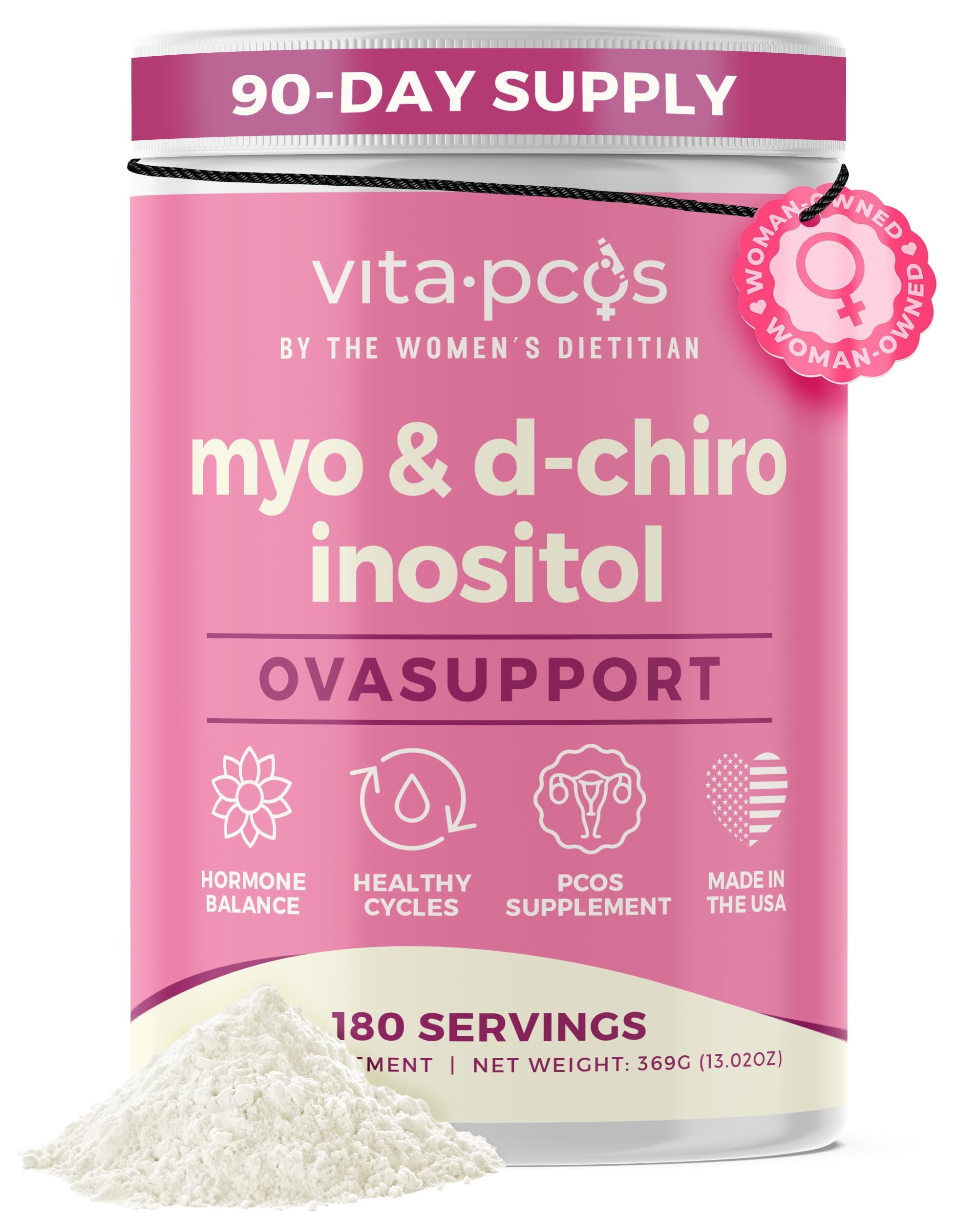 VITA-PCOS front packaging showing container and branding for easy identification
