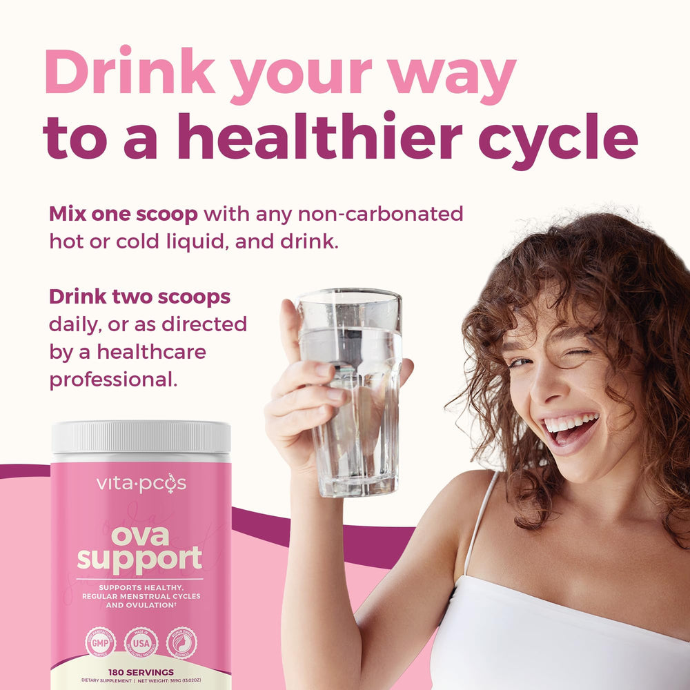 VITA-PCOS serving size comparison demonstrating how long a container lasts