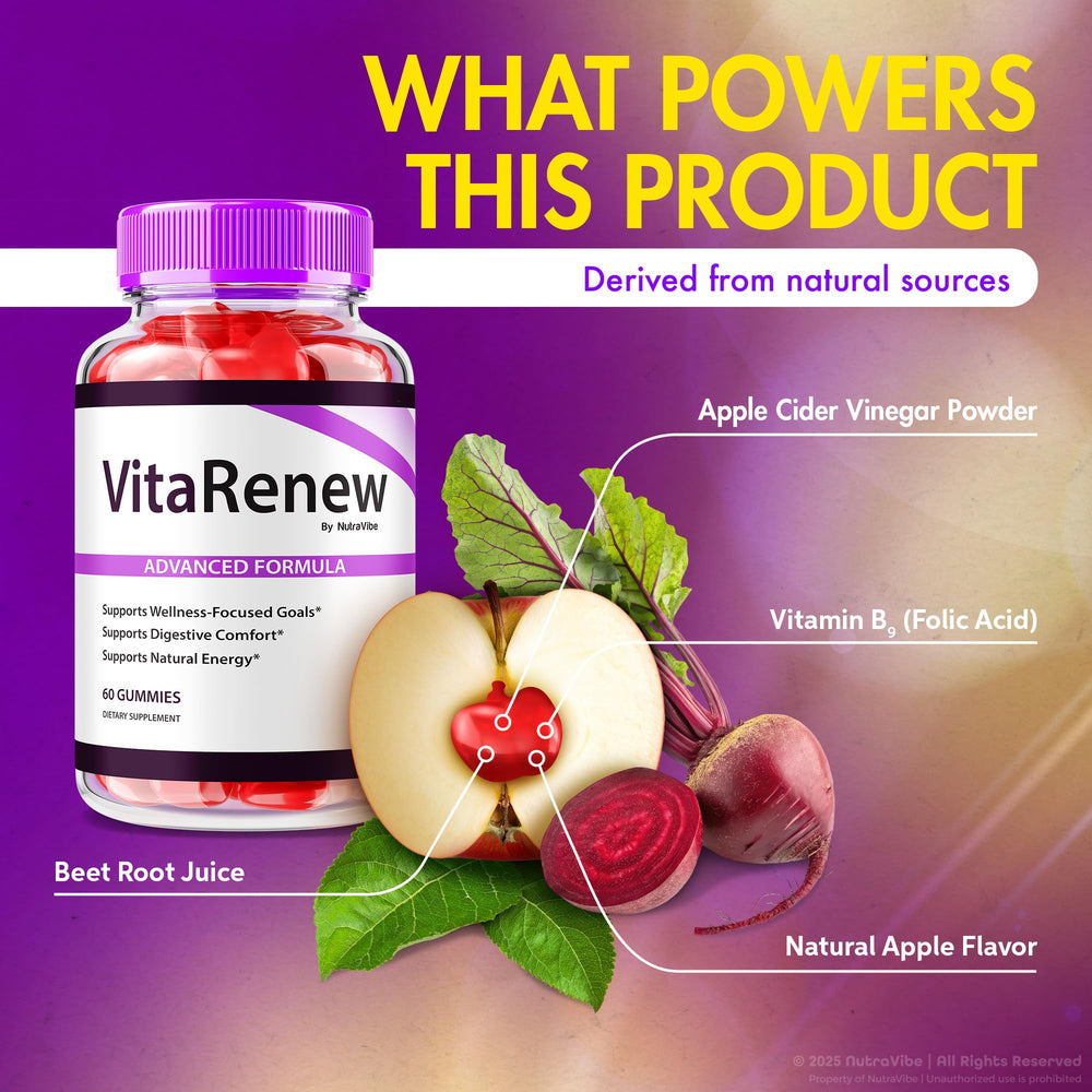 VitaRenew Gummies bottle with 60 count label