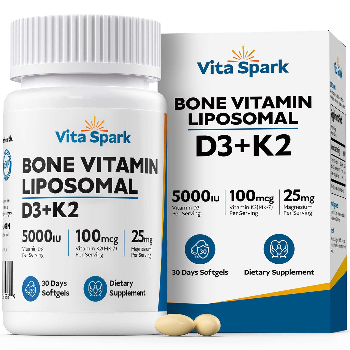 Vita Spark Liposomal D3 K2 absorption graphic