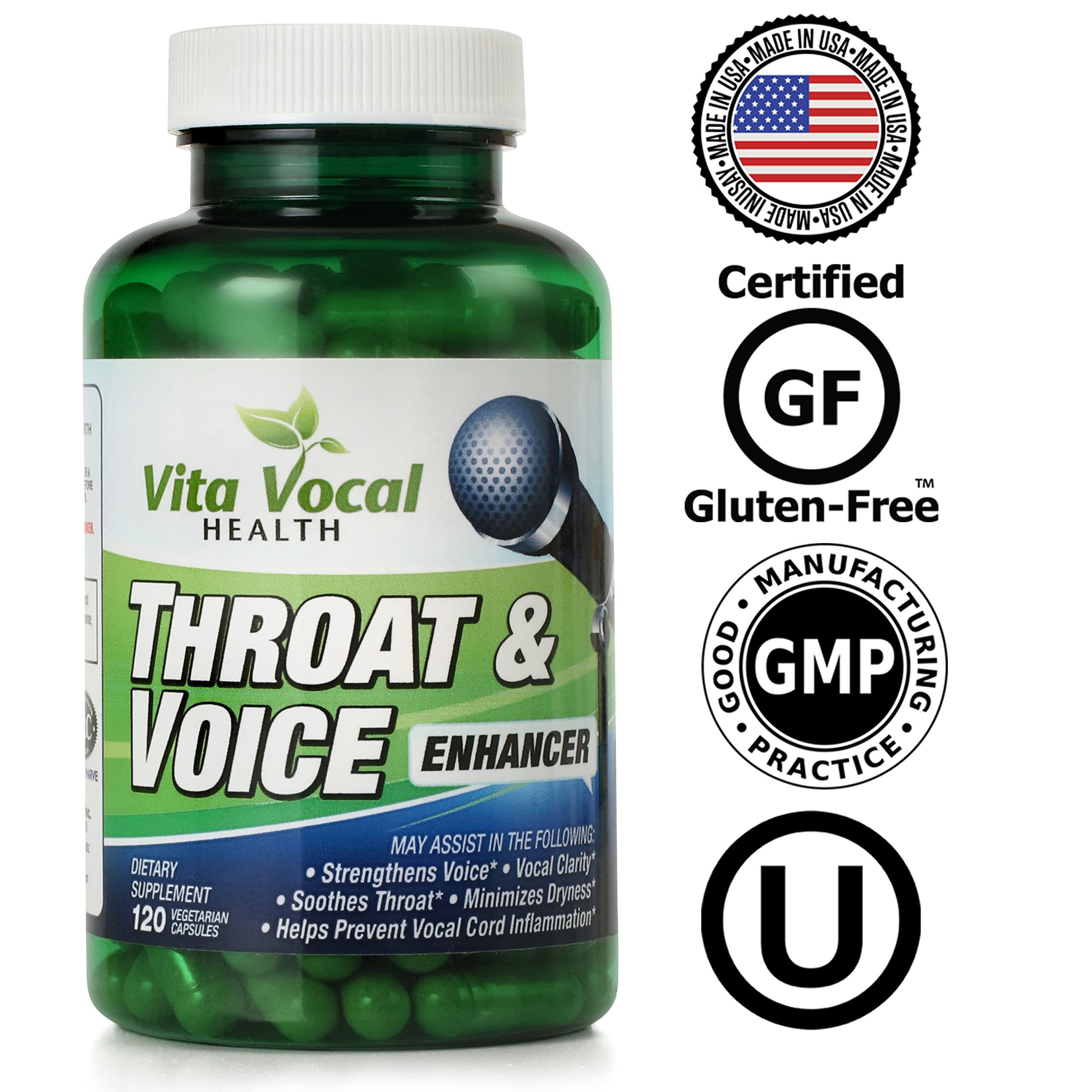 VitaVocal packaging box beside bottle
