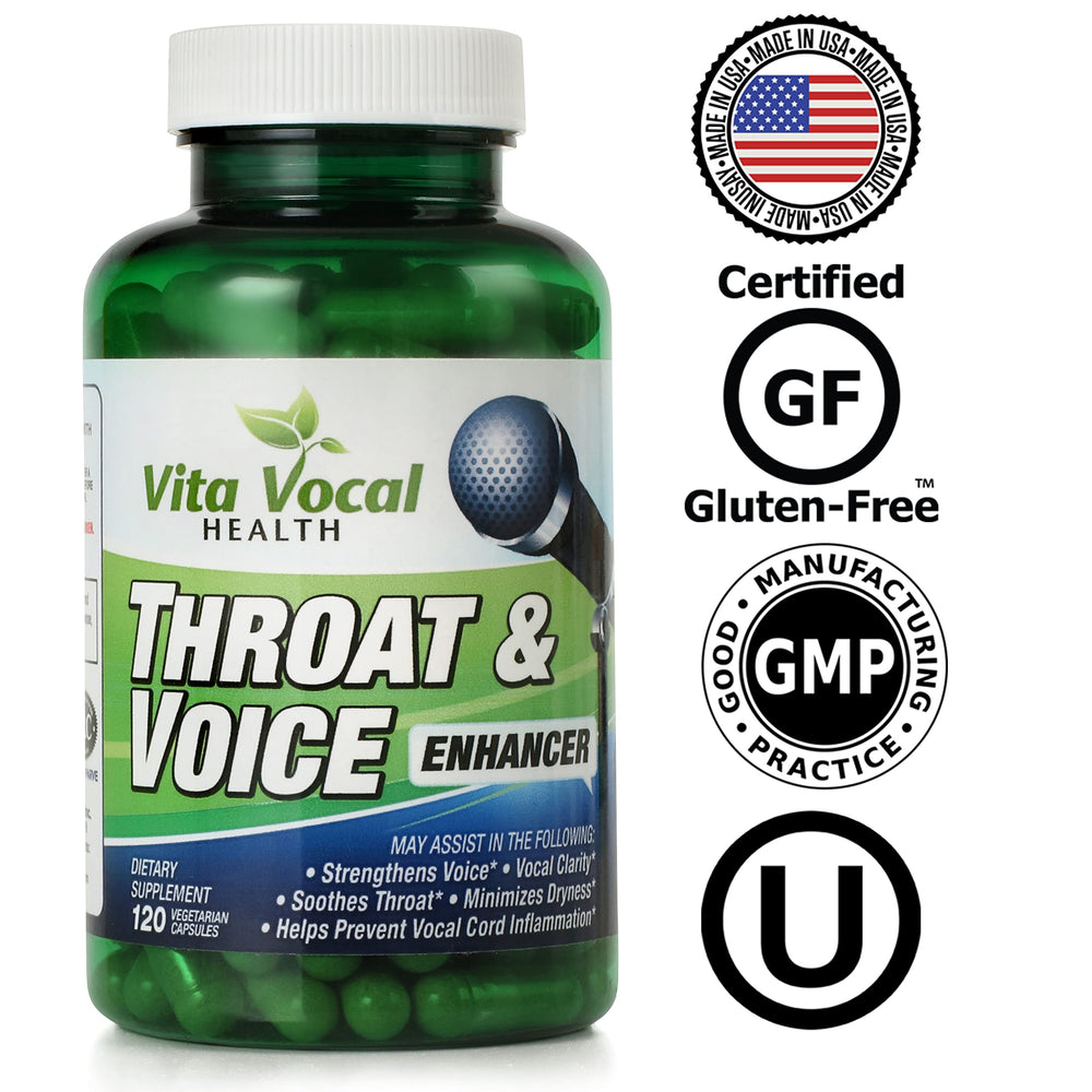 VitaVocal packaging box beside bottle