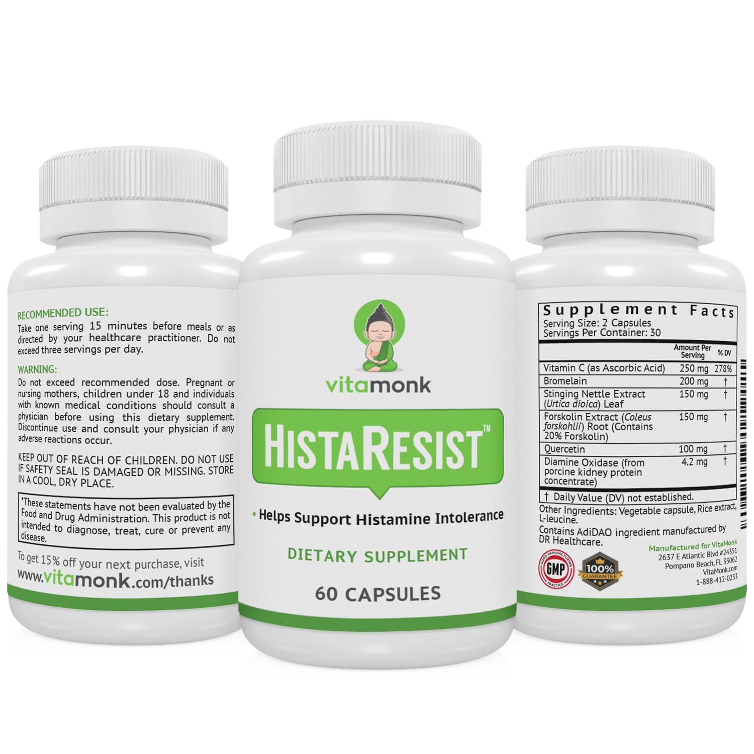 VitaMonk HistaResist product branding and logo