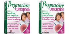 Front packaging of Vitabiotics Pregnacare Conception 30's 2 Pack Bundle