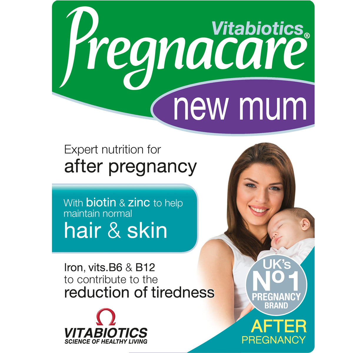 Vitabiotics Pregnacare New Mum 56 tablets bottle and packaging