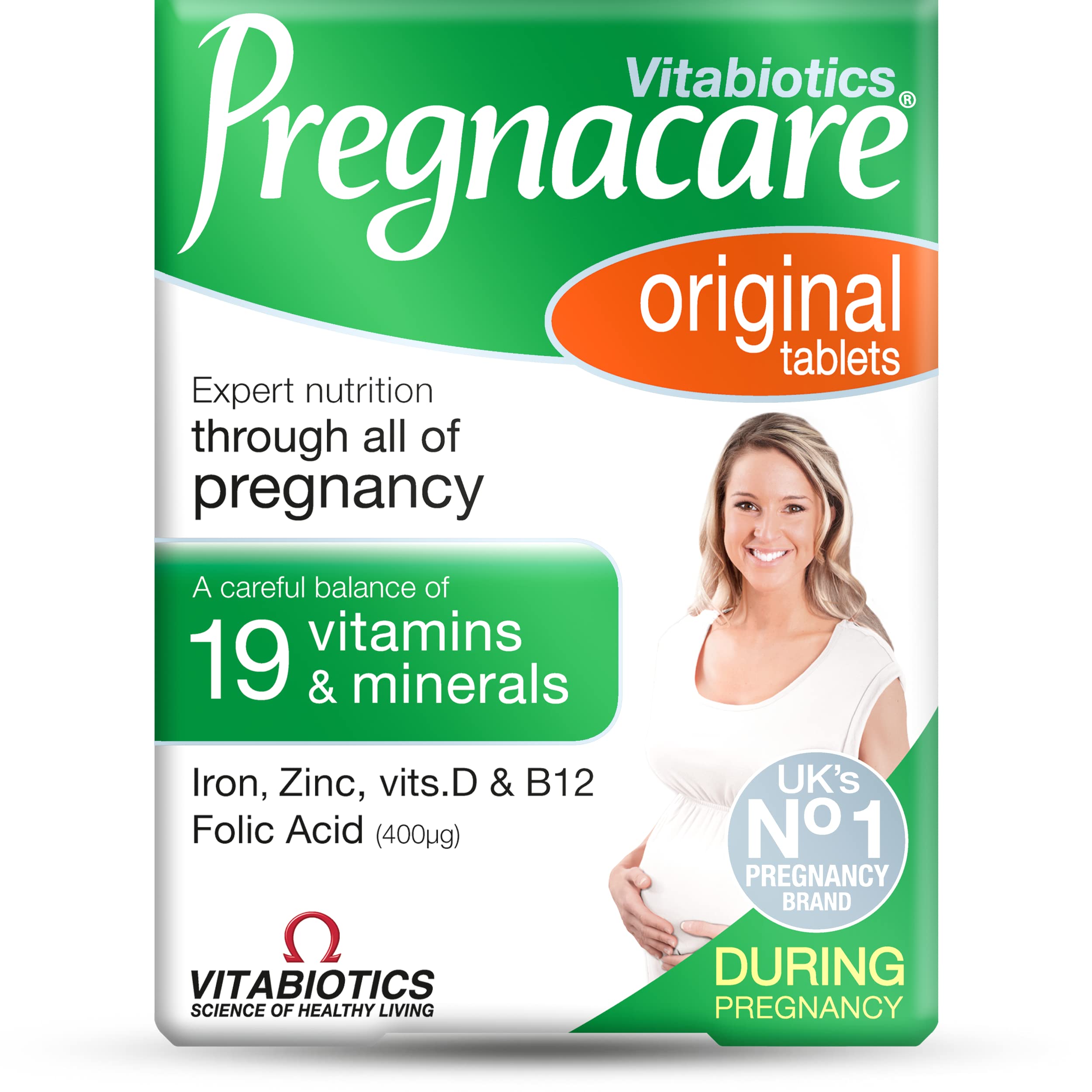 Vitabiotics Pregnacare Original 30 tablets bottle front view