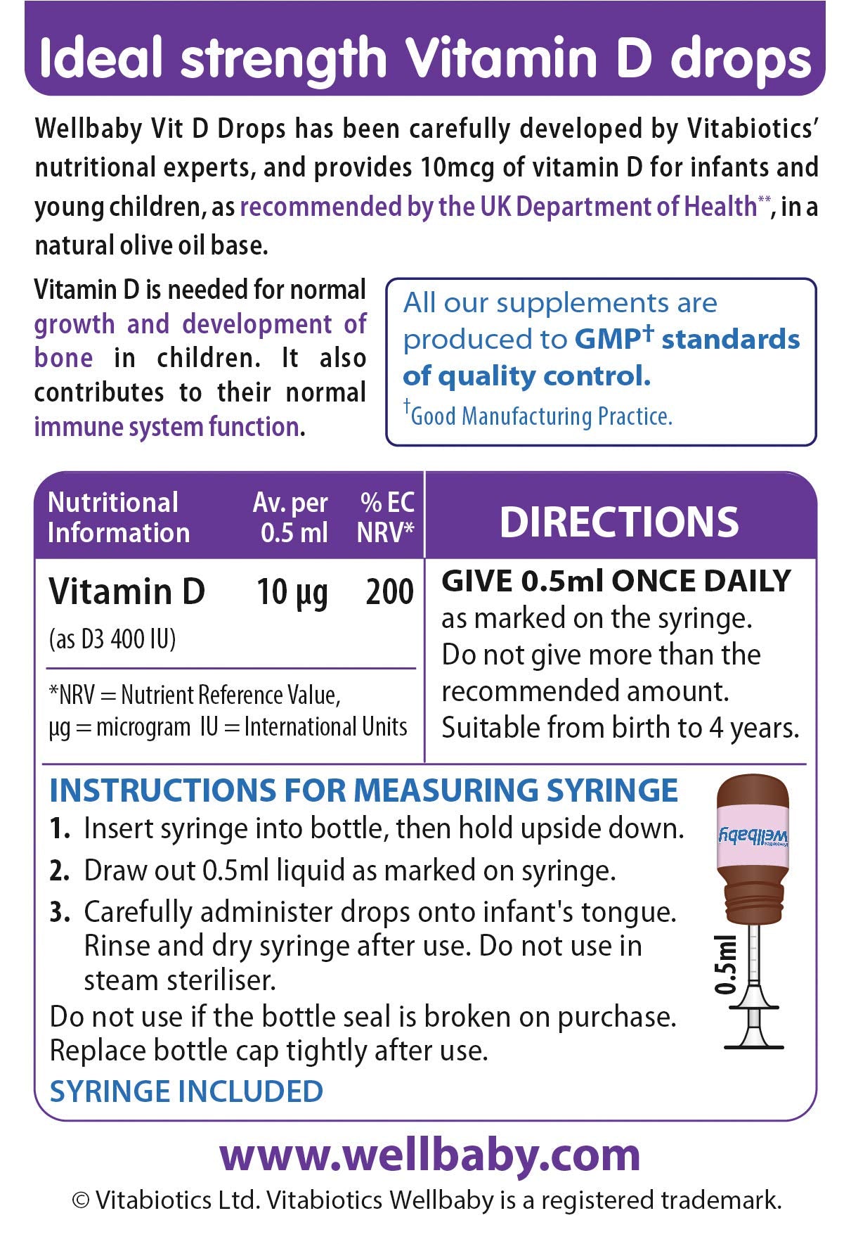 Vitabiotics Wellbaby logo