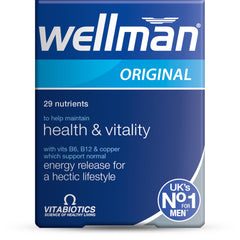 Vitabiotics Wellman 30 tablets bottle – front view