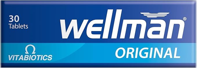 Supplement facts graphic for Wellman Original Vitamin & Mineral