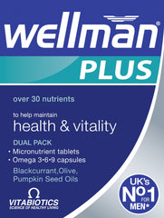 Wellman Plus Omega 3-6-9 dual pack front