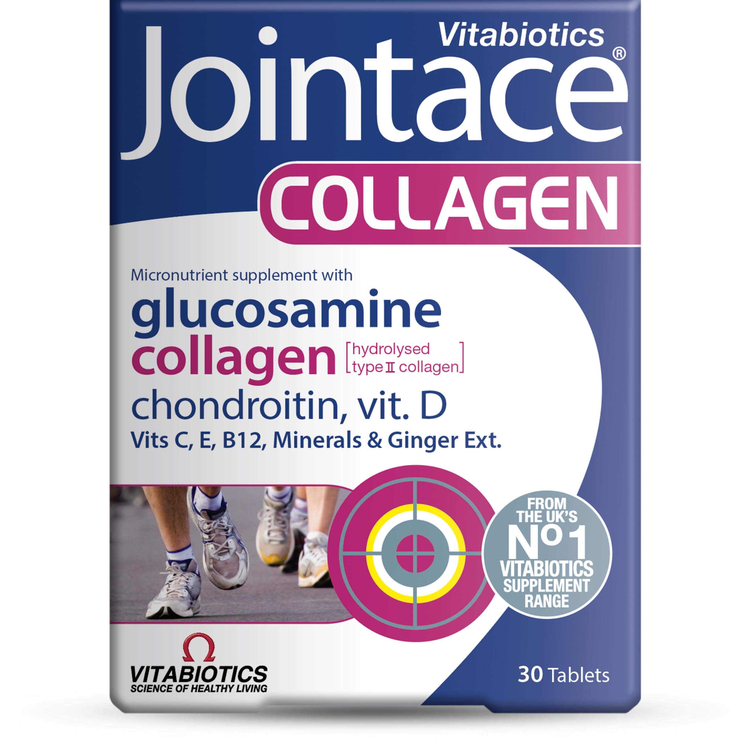 Vitabiotics Jointace Collagen Tablets bottle label