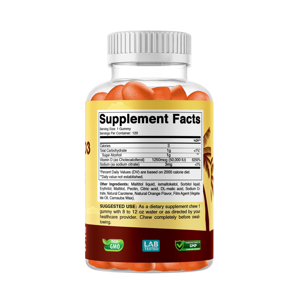 Easy-to-chew texture of Vitabod D3 Gummies