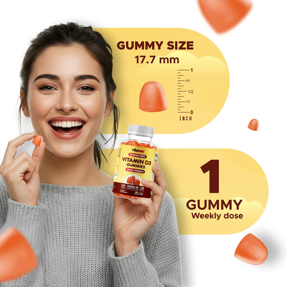 Orange-flavored Vitabod D3 Gummies